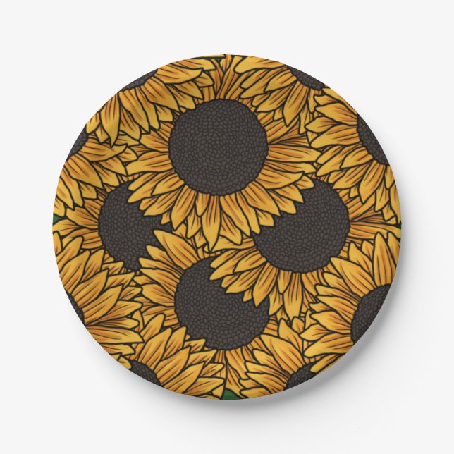 Sunflower Field Plate (Front)