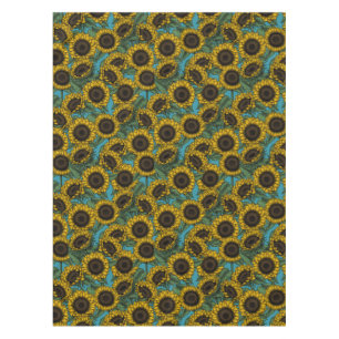 Sunflower field tablecloth