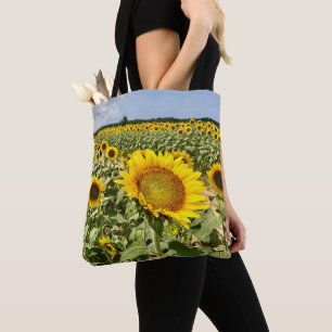 Sunflower Field Tote Bag