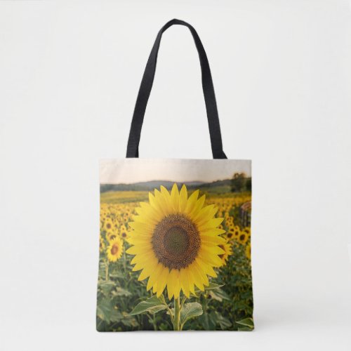 Sunflower Field Tote Bag
