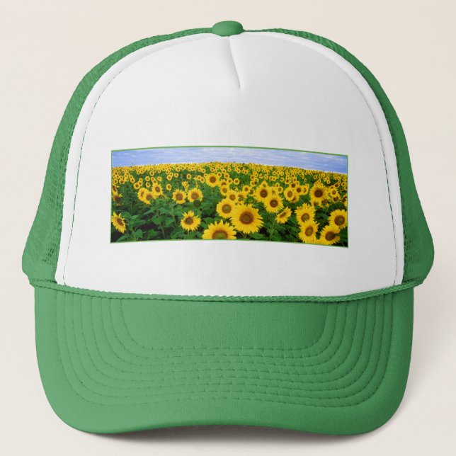 Sunflower Field Trucker Hat (Front)