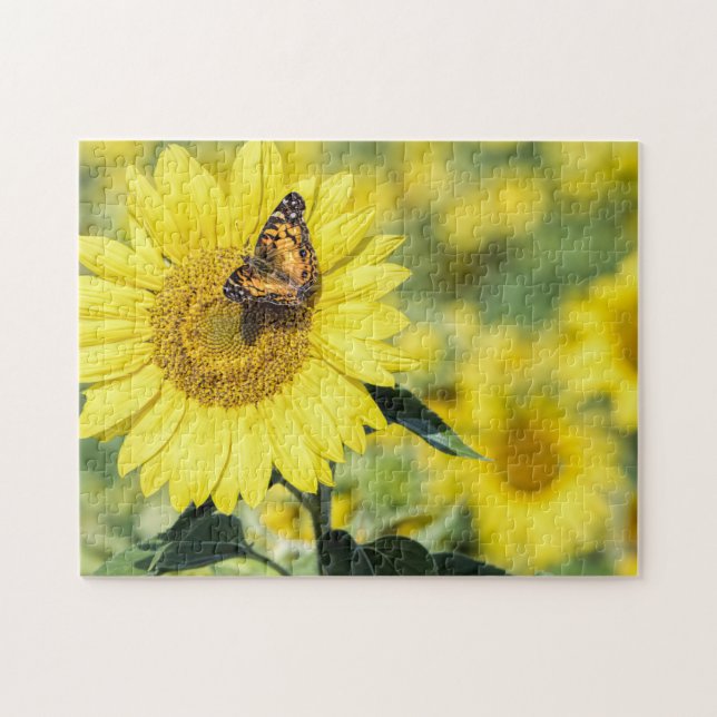 Sunflower Field with Butterfly Puzzle (Horizontal)