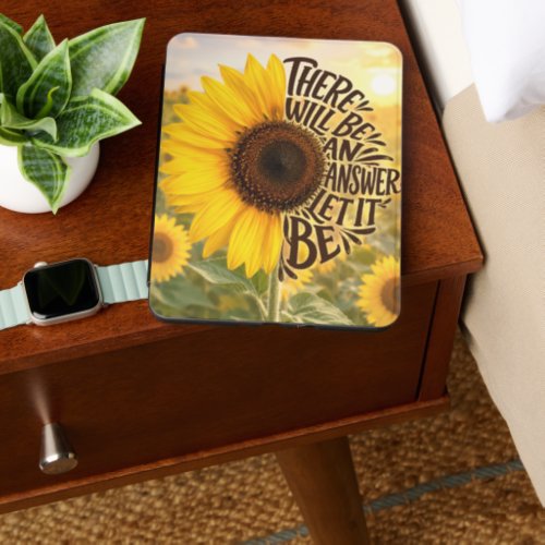 Sunflower Field with Inspiring Quote Kindle Cover