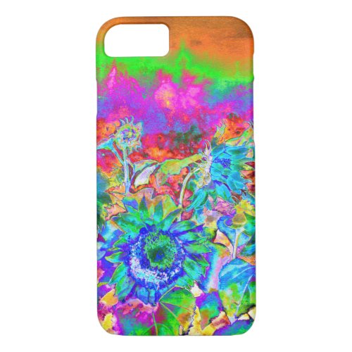 Sunflower Fields _ blue iPhone 87 Case