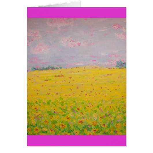 sunflower fields cards (Front)