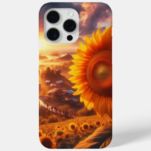 Sunflower Fields iPhone 15 Pro Max Case
