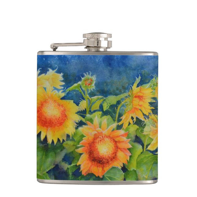 Sunflower fields flask (Front)