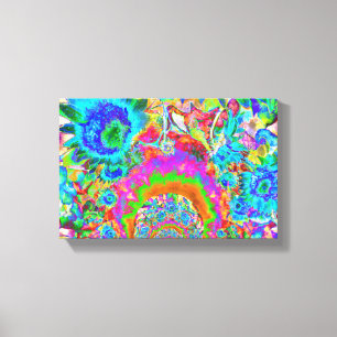 Sunflower Fields forever - blue Canvas Print