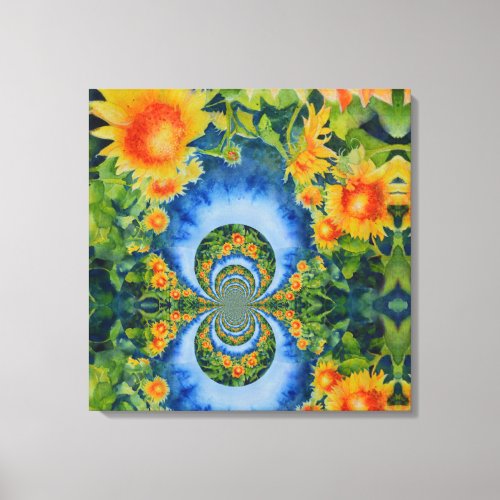 Sunflower fields forever canvas print