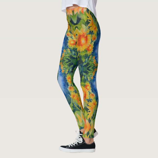 sunflower fields forever leggings (Left)
