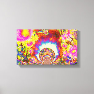 Sunflower Fields Forever - mandala Canvas Print