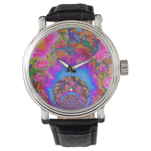 Sunflower fields forever mandala watch