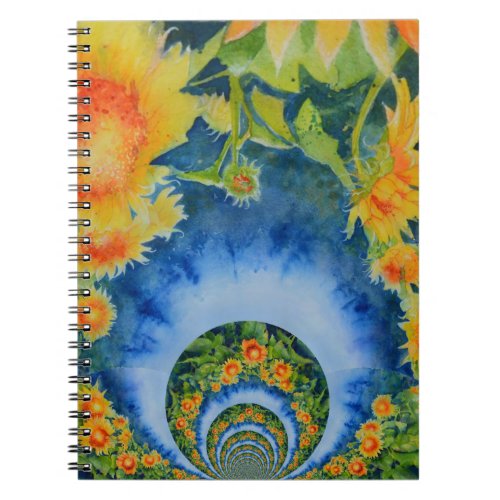 Sunflower Fields Forever Notebook