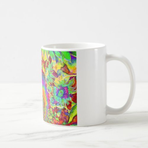 Sunflower Fields Forever _ orange Coffee Mug