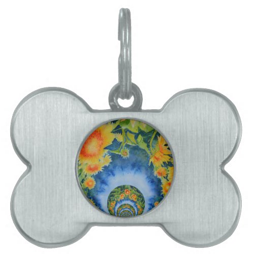 Sunflower Fields Forever Pet Tag