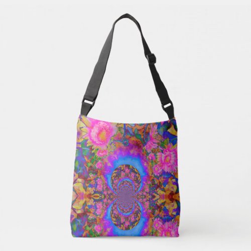 Sunflower fields forever _pink crossbody bag