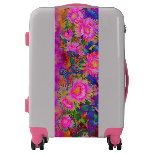 Sunflower fields forever _pink luggage