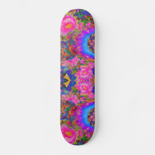 Sunflower fields forever -pink skateboard deck