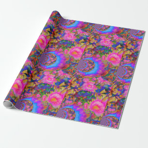 Sunflower fields forever pink wrapping paper
