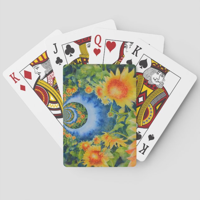 Sunflower Fields Forever Poker Cards (Back)