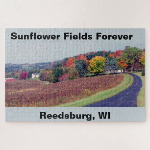 Sunflower Fields Forever Puzzle Wisconsin Fall