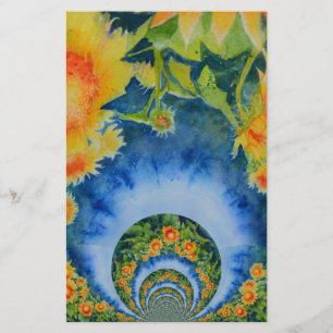 Sunflower Fields Forever Stationery