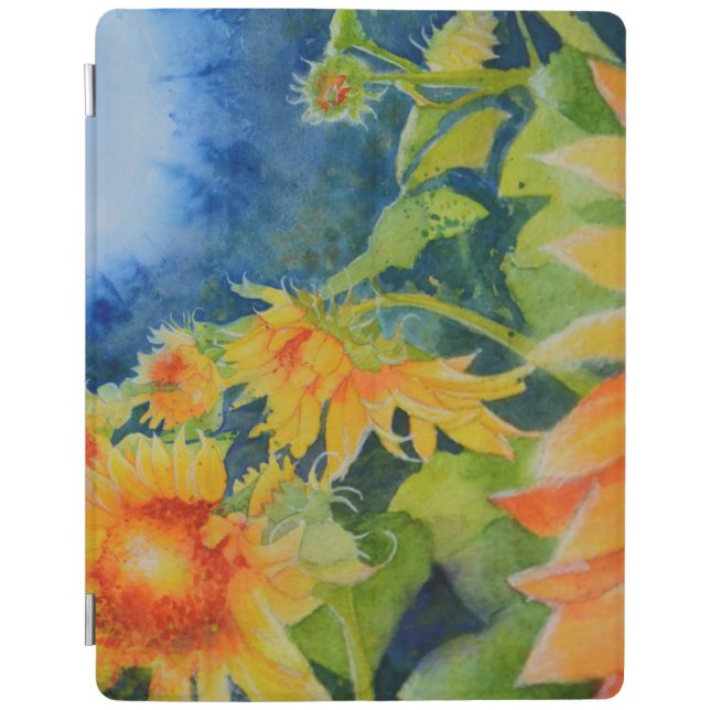Sunflower fields iPad smart cover (Front)
