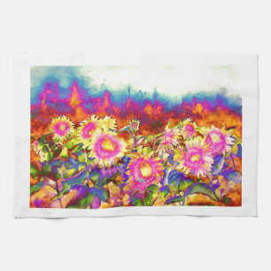 Sunflower Fields Kitchen Towel