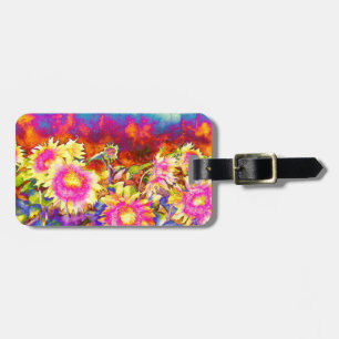 Sunflower Fields Luggage Tag