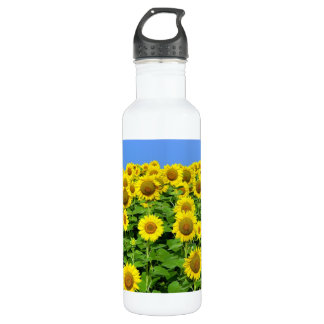 Sunflower Fields Stainless Steel Water Bottle
