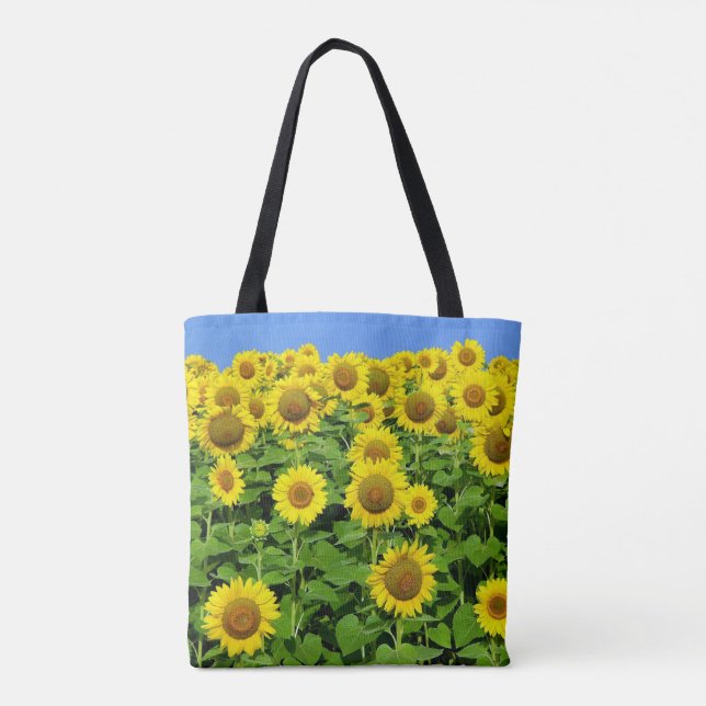 Sunflower Fields Tote Bag (Back)