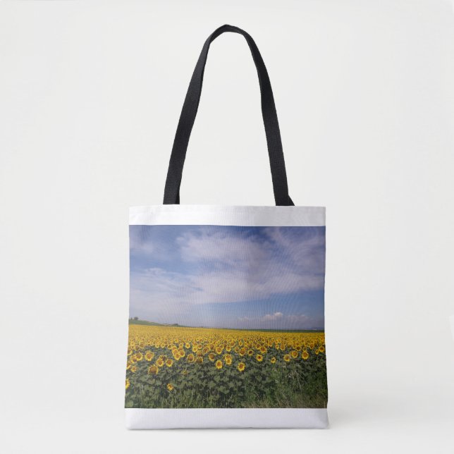 Sunflower Fields Tote Bag (Front)