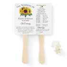 Sunflower Fields Wedding Program