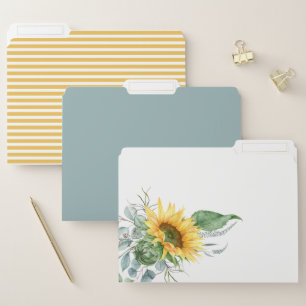 Sunflower File Folder