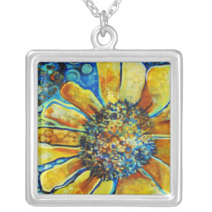 Sunflower, Fine Art Necklace (TBA Winner 3/9/12)