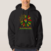 Sunflower Fist Juneteenth Black History African Am Hoodie