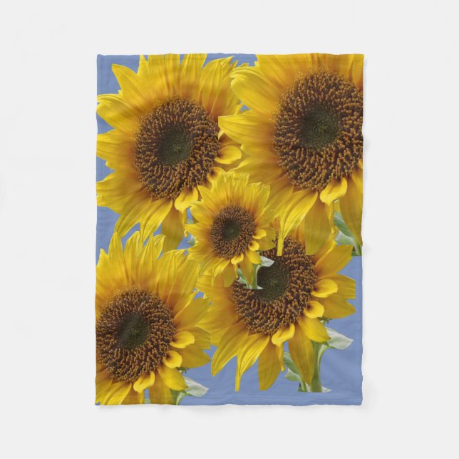 Sunflower Fleece Blanket (Front)