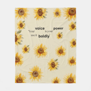 sunflower Fleece Blanket