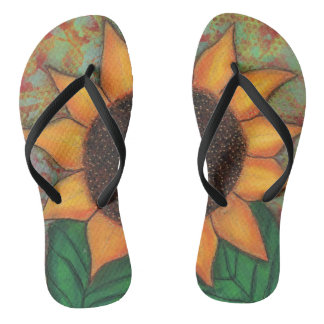 Sunflower Flip Flop Sandals