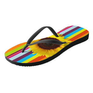 Sunflower Flip Flops