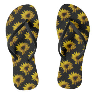 Sunflower Flip Flops