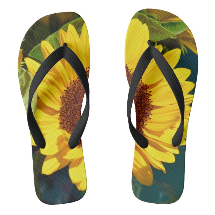 Sunflower Flip Flops | Zazzle.com
