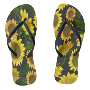 Sunflower Flip Flops