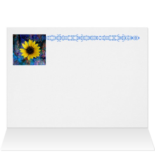 Sunflower Float Cards (Inside Horizontal (Top))