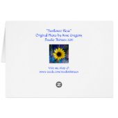 Sunflower Float Cards (Back Horizontal)