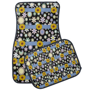 Sunflower floor car mats