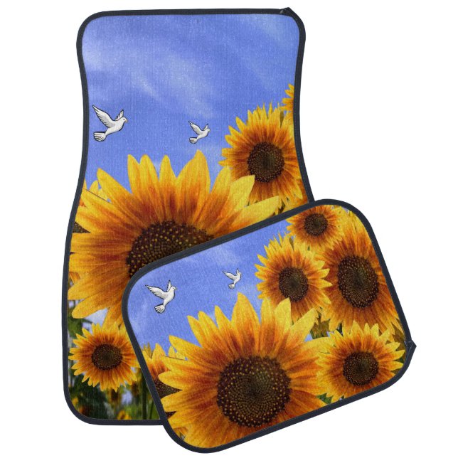 Sunflower floor car mats (Set)