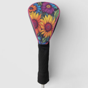 Sunflower Floral #212 - Golf Head Covers