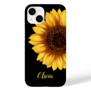 Sunflower Floral Art Wildflower Case-Mate iPhone 14 Case