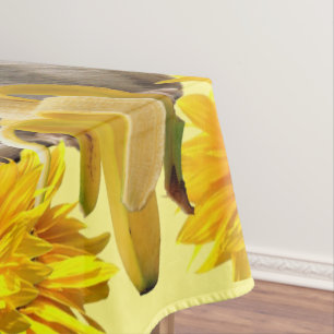Sunflower Floral Monkey Tablecloth